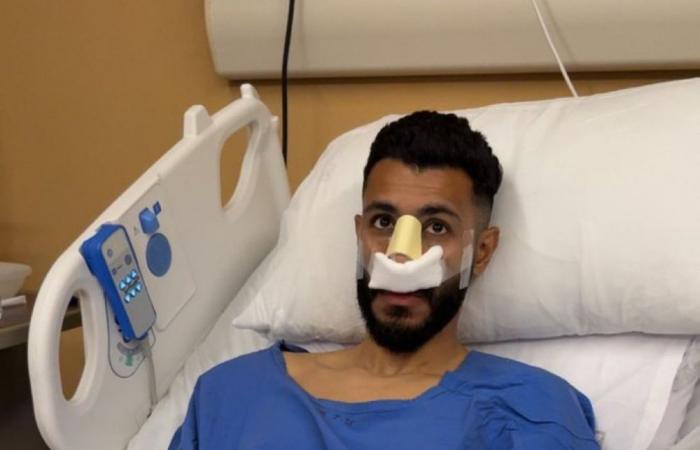 جراحة ناجحة للاعب النصر محمد آل فتيل - الصبح